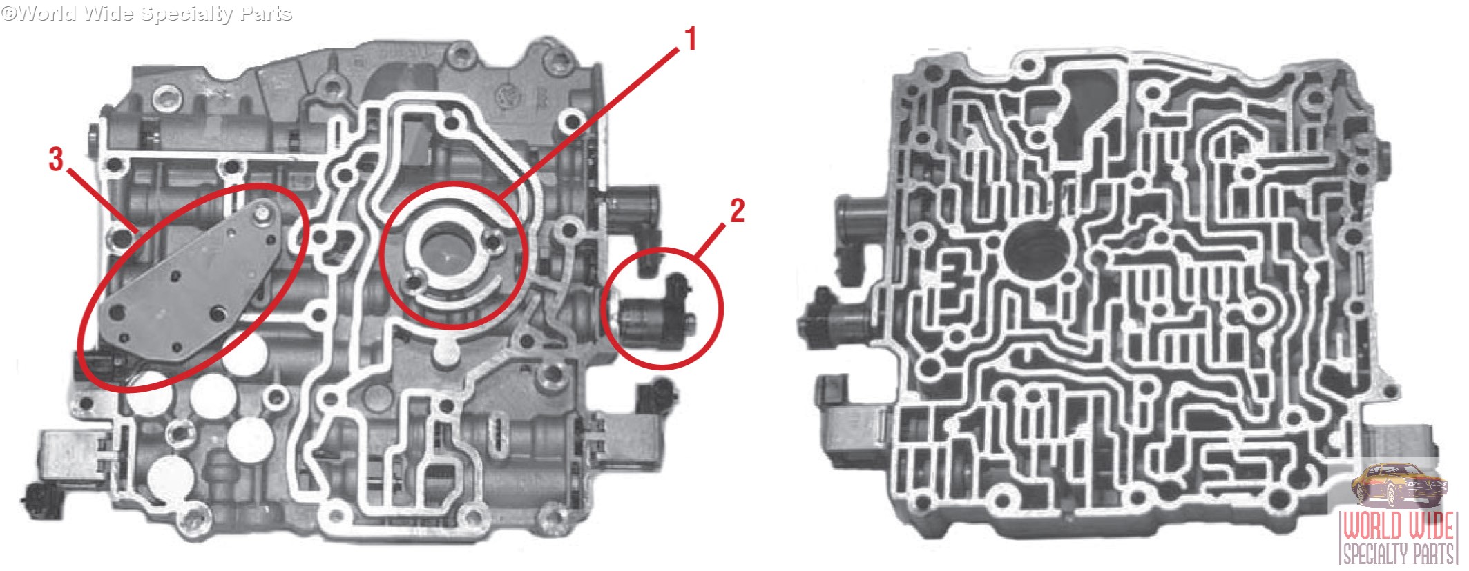 GM 4T65E Valve Body 2003UP, 3 PIECE PUMP, 1 HOLE